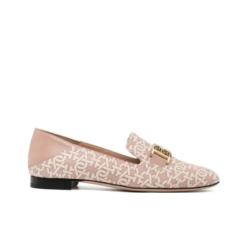 BALLY Logo-print Leather Loafers-1