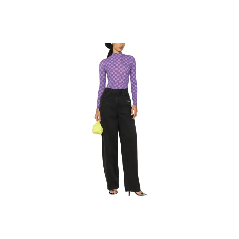 AMBUSH Allover Logo Printed Mockneck Top-1