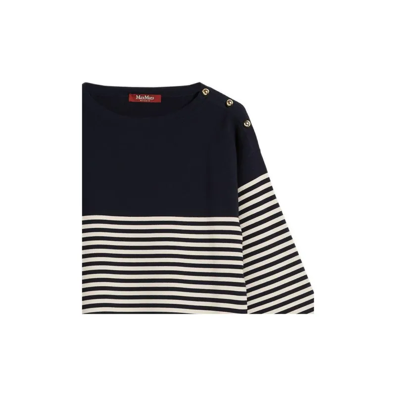 MaxMara Studio Sweaters Women's Marine Blue-4