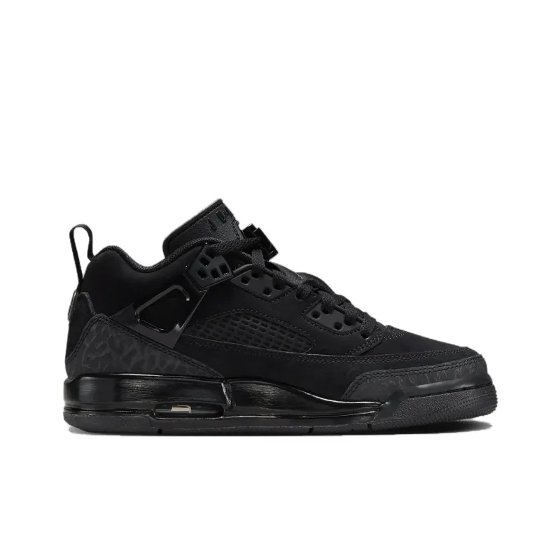 Jordan Spizike Anti Slip Wear Resistant Low Top Children's Basketball Shoes Black Unisex-1