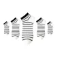 5-Pack White Stripes