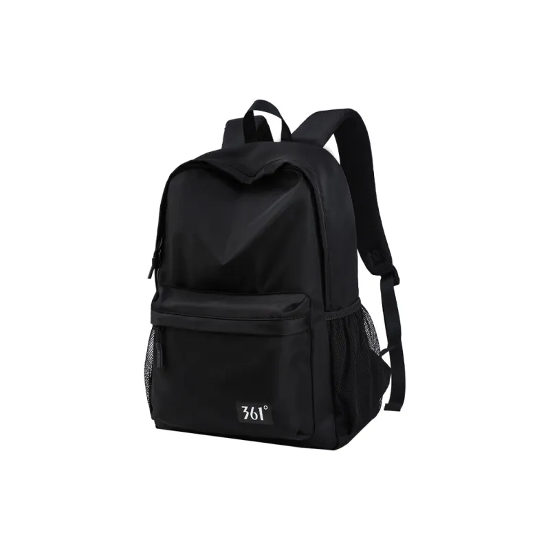 361° Polyester Backpack Unisex Black/White-1