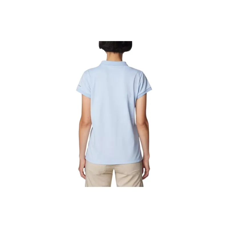 Columbia Polo Shirt Women's Light Blue-3