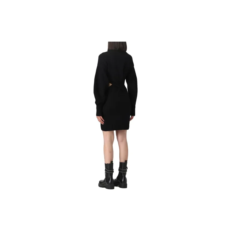 Alexander McQueen Crewneck Long Sleeved Dress-2