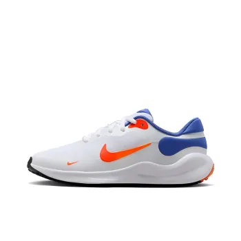 Nike REVOLUTION 7 Anti Slip Wear Resistant Low Top Kids' Running Shoes White Teenagers