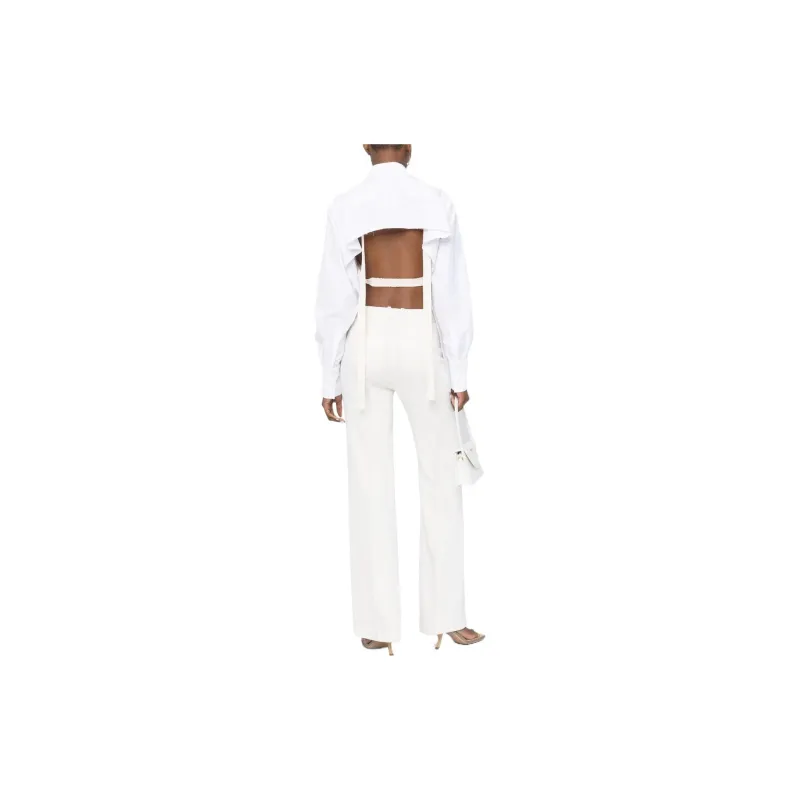 Jacquemus Crop Tops Women's White-3