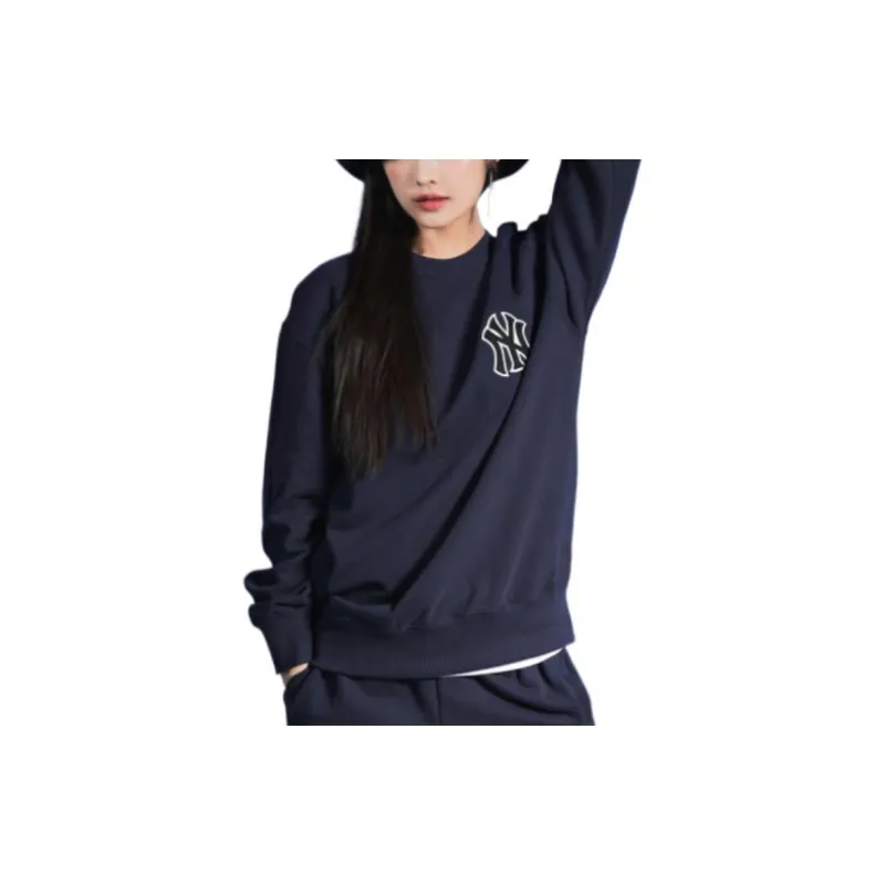 MLB Cashew Flower Sweatshirts Women's Dark Blue-2