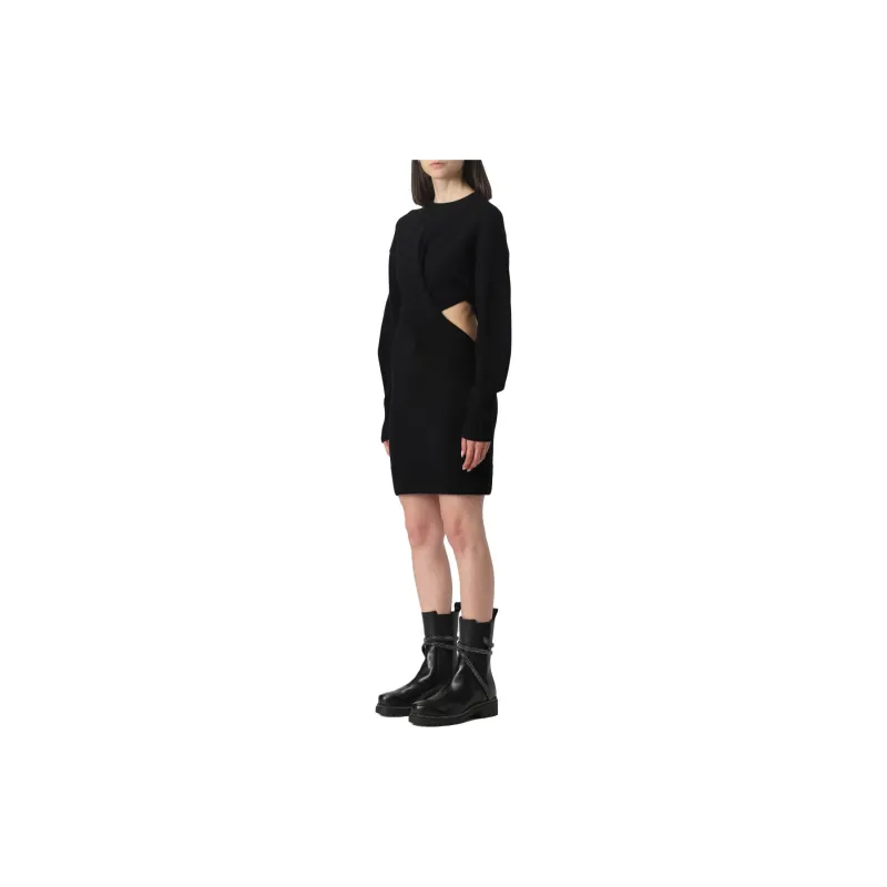 Alexander McQueen Crewneck Long Sleeved Dress-3