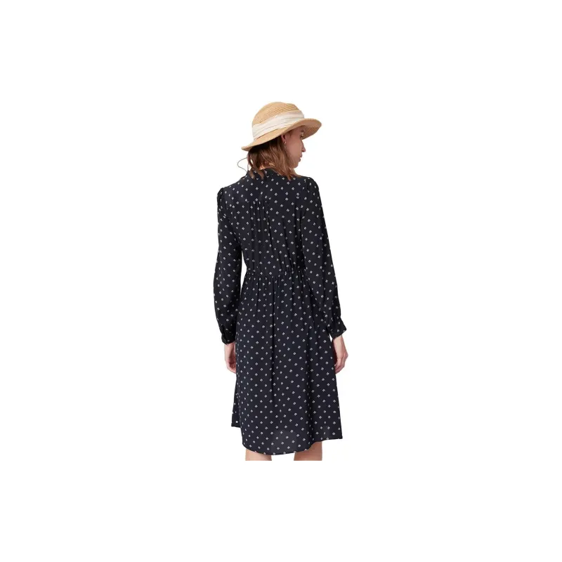 HAZZYS Long Sleeved Dresses Women's Navy Blue-2