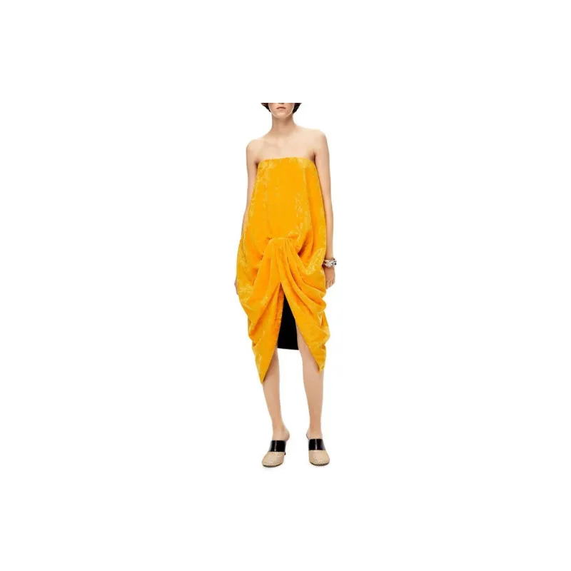 LOEWE Sleeveless Dresses Women's Yellow-1