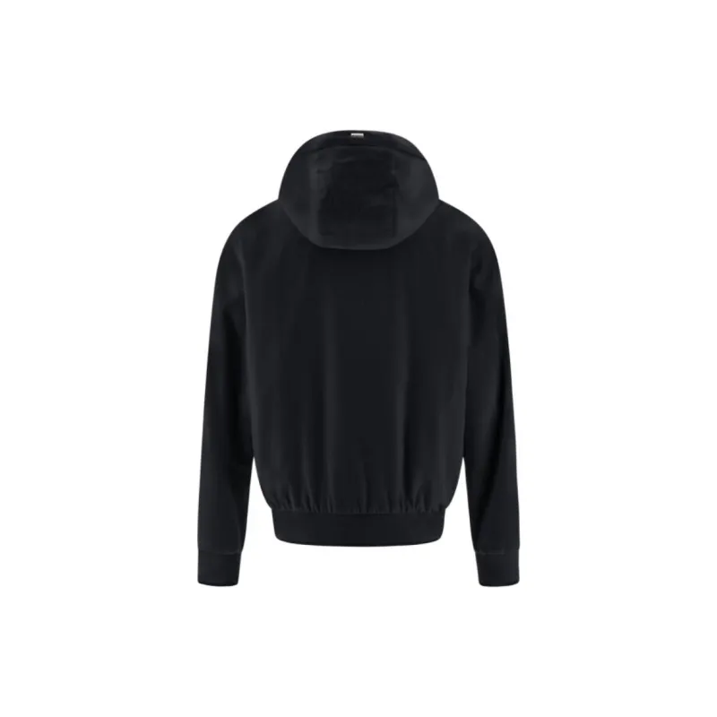 HERNO Zip Up Drawstring Hooded Jacket-1