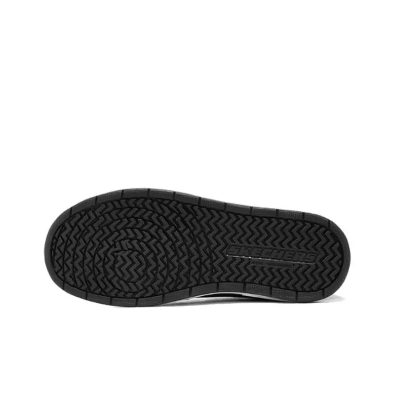 Skechers Anti Slip Wear Resistant Mid Top Kids' Skateboarding Shoes Black White Teenagers-5