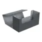 Leather Card Protector Storage Box, Plaid Black