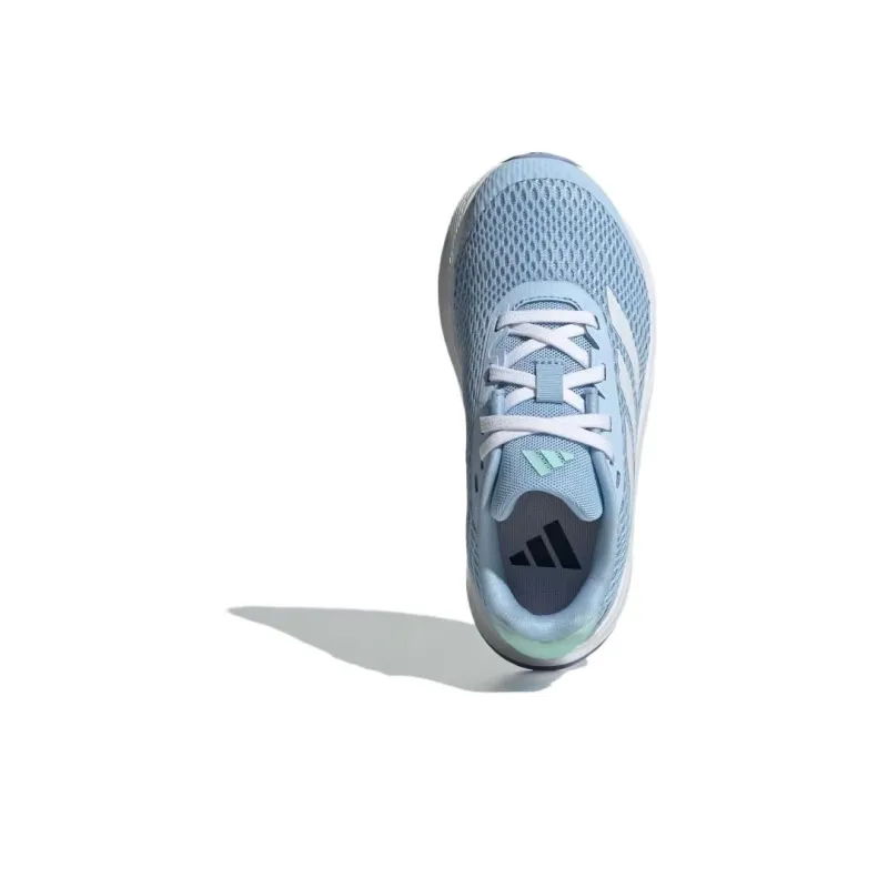 Adidas DURAMO SL Slip Resistant Cushioning Abrasion Resistant Low Top Kids' Running Shoes Blue White Kids'-4