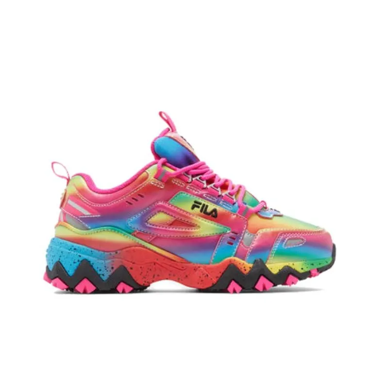 FILA KIDS Tr Cushioning Wear Resistant Kids Lifestyle Shoes Blue Pink Teenagers-1