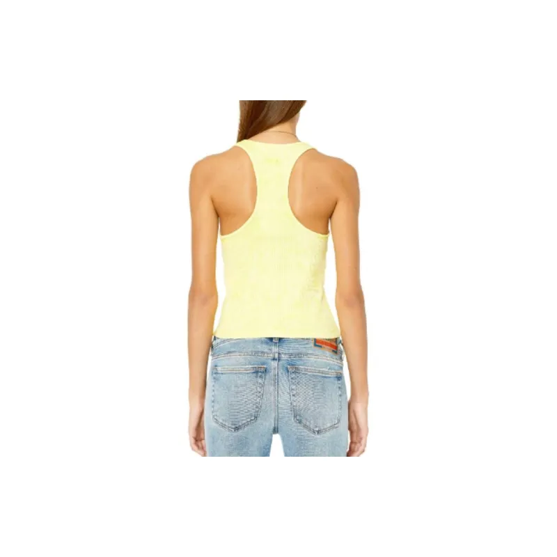 DIESEL Tank Top Women's Fluorescent Yellow-2