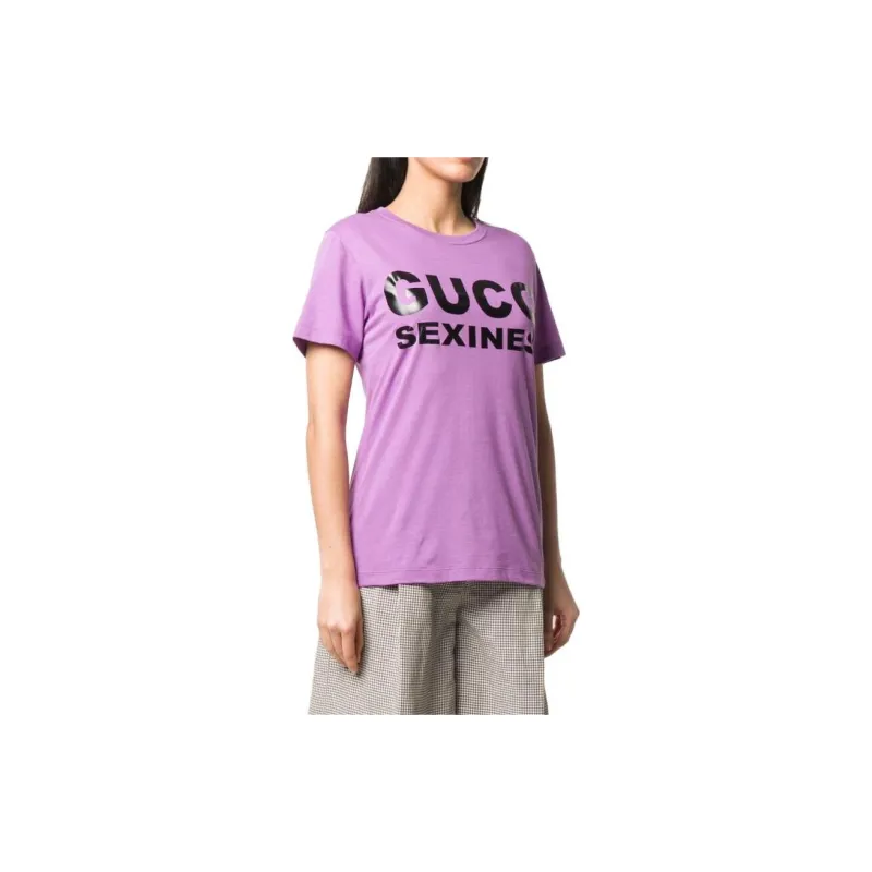 GUCCI SS23 Regular T Shirt Women's Purple-1