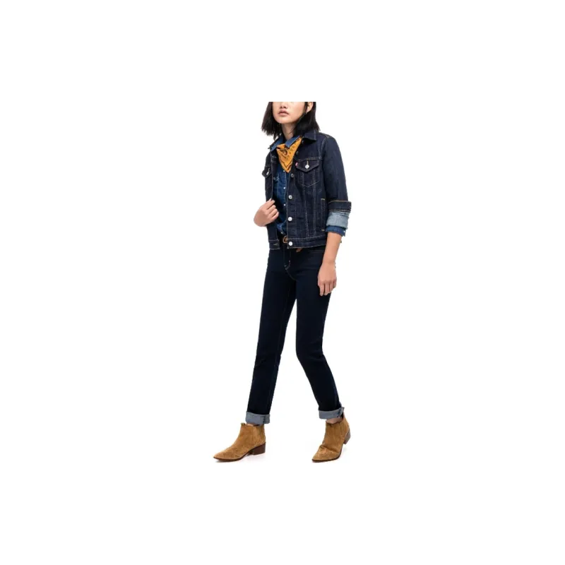 Levi's Denim Jacket Women's Dark Blue-2