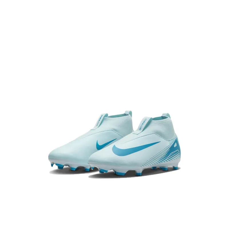 Nike Mercurial Superfly 10 Anti Slip Wear Resistant High Top Kids' Soccer Shoes Blue Kids'-2