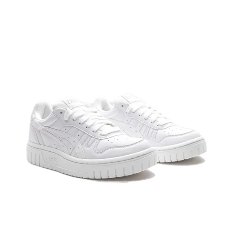 Asics Court MZ Anti Slip And Wear Resistant Breathable Low Top Kids' Skateboarding Shoes White Teenagers-2