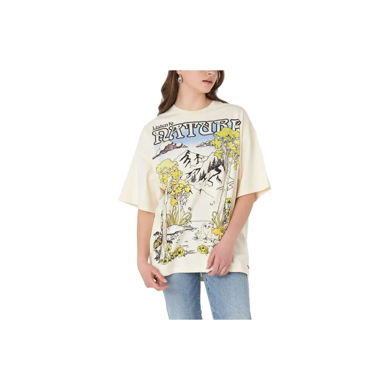 Levis T Shirts Women's Yellow-6