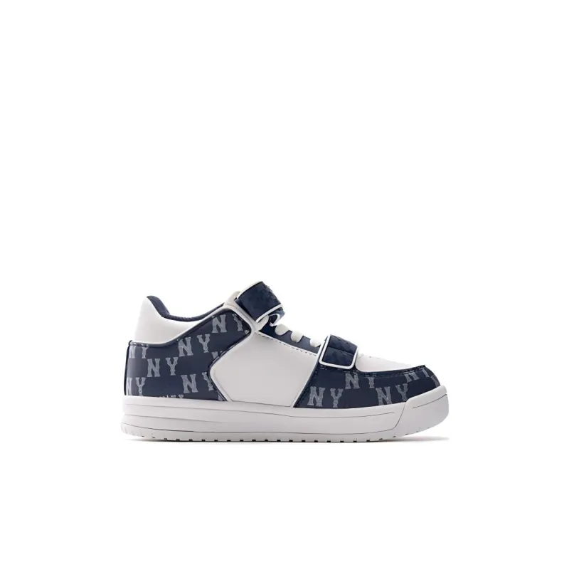 MLB Chunky Anti Slip Wear Resistant Low Top Kids Lifestyle Shoes Blue White Kids'-2