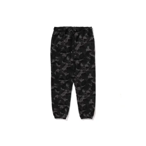 A BATHING APE Mastermind JAPAN Collaboration Casual Pants Unisex Black