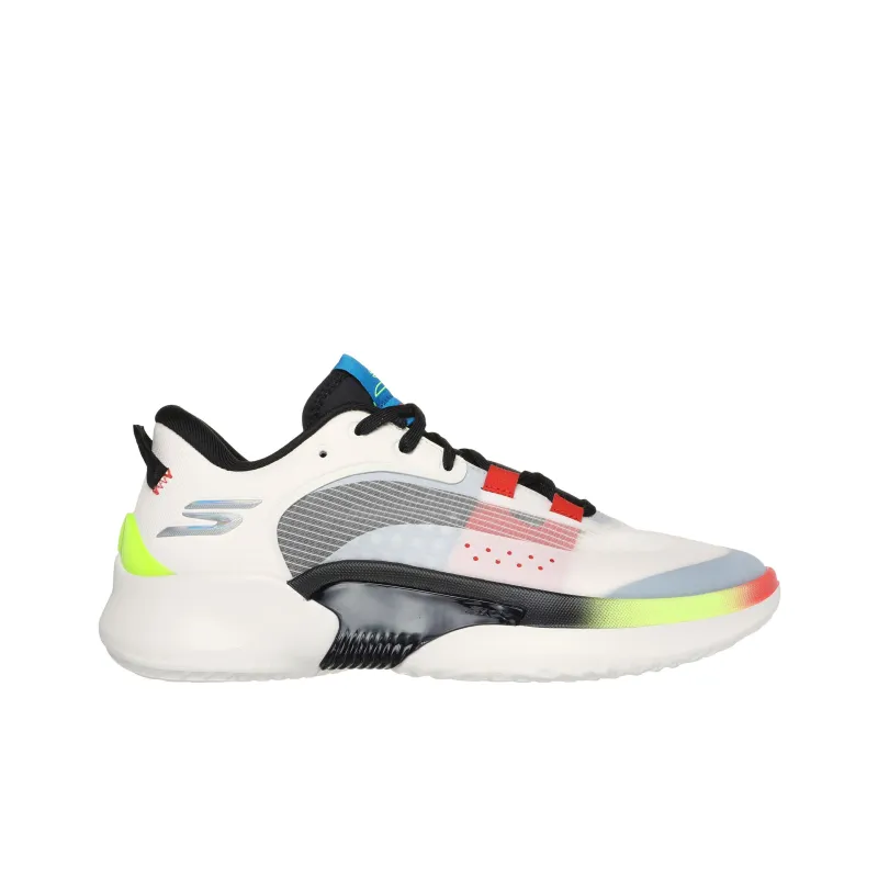 Skechers SKX Resagrip Cushioned Slip Resistant Low Top Basketball Shoes Men's White Black-1