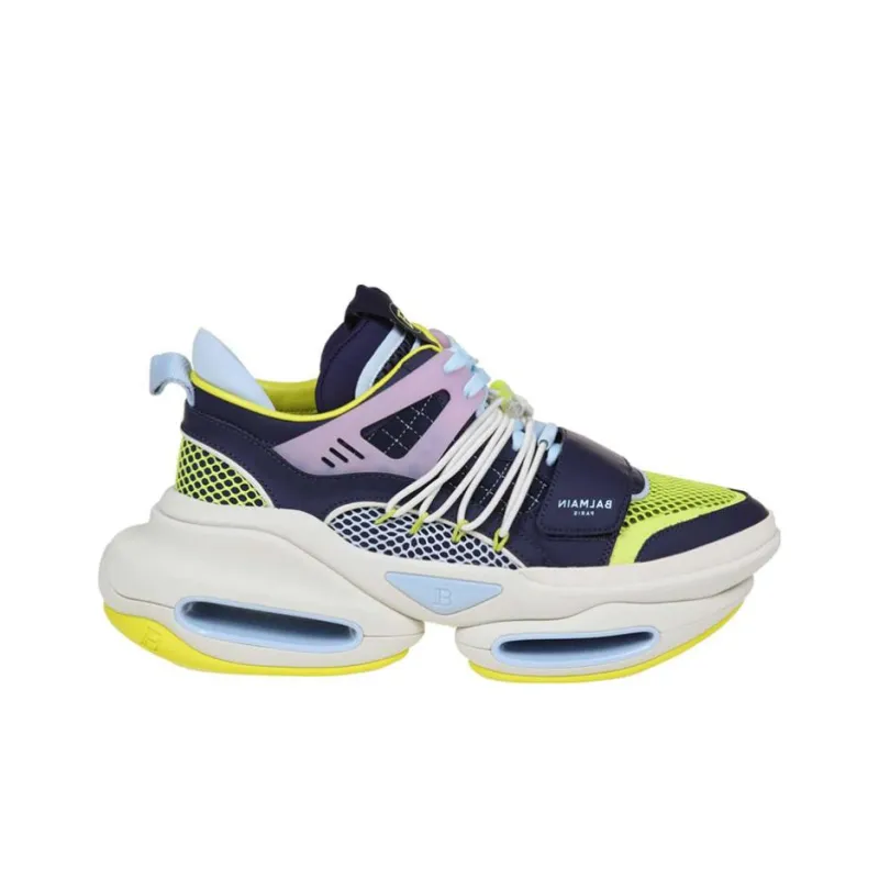 BALMAIN B-Bold Wear-Resistant Low-Top Sports Lifestyle Casual Shoes Men's Turquoise-1