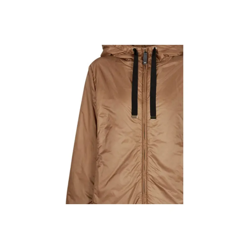 MaxMara Satin Hooded Jacket-4