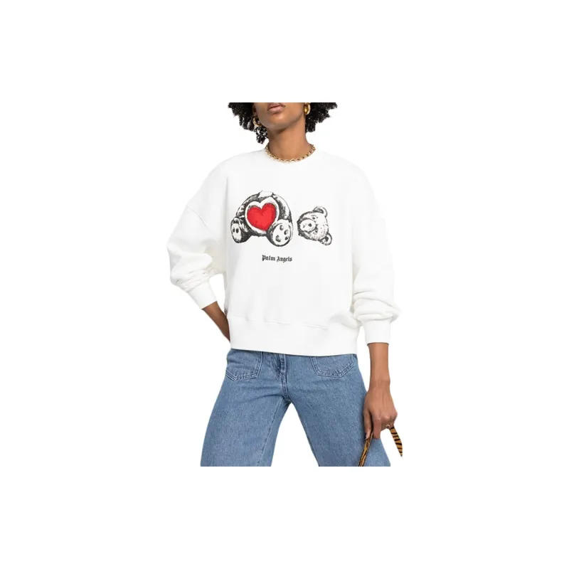 PALM ANGELS Sweatshirts Women's White-1