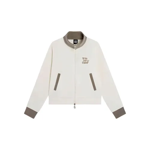 XTEP Jackets Women's Cotton White/Misty Brown