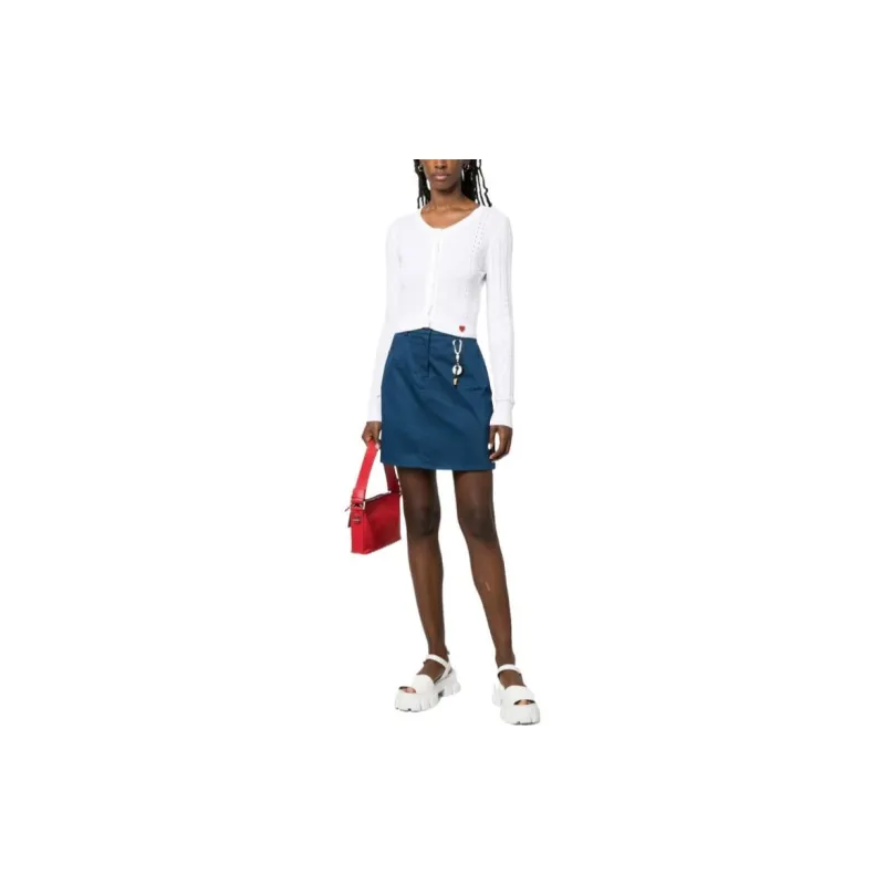 LOVE MOSCHINO Casual Short Skirts Women's Blue-2