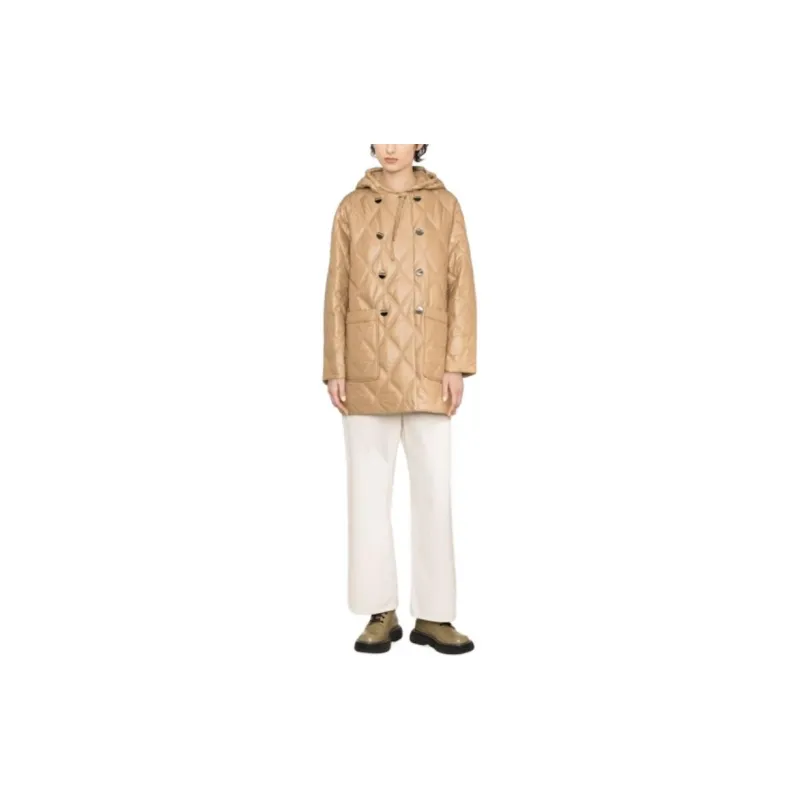 GANNI Quilted Drawstring Hooded Jacket-1