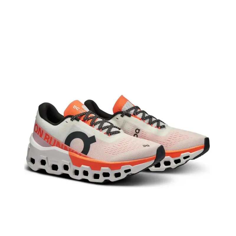 On Women's CloudmOnster 2 'White Flame' Women's-2