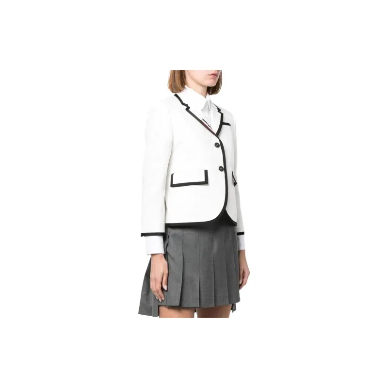 THOM BROWNE Grosgrain Ribbon trim Blazer-3