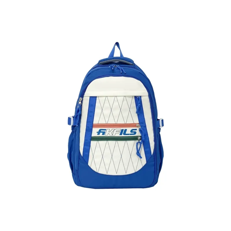 GEERDUN Composite Cloth Backpack Unisex Black/Pink/Yellow/Blue-6