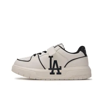 MLB Chunky Liner Slip Resistant Low Top Kids' Skateboarding Shoes Beige Black Teenagers