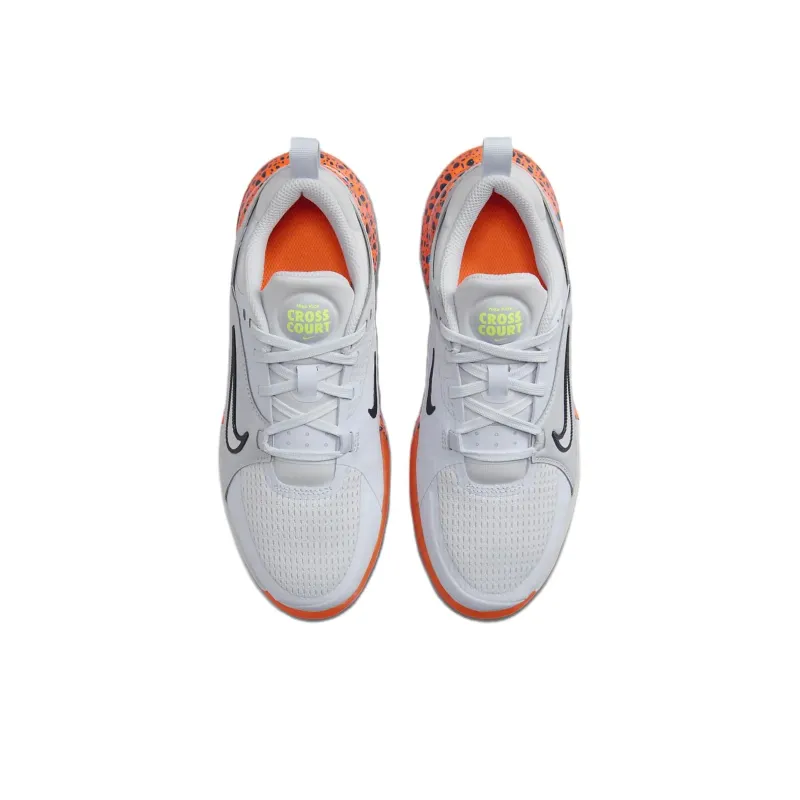 Nike Crosscourt Series Slip Resistant, Abrasion Resistant, Breathable Low Top Basketball Shoes Gray Orange Unisex-5