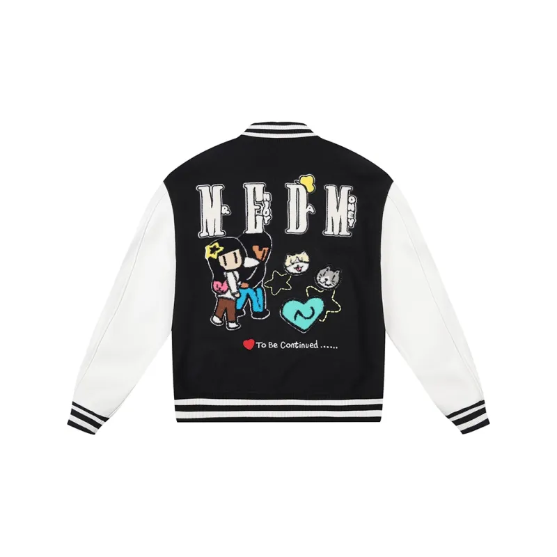 MEDM Newmasus Co-branded Series Baseball Jacket Unisex-1