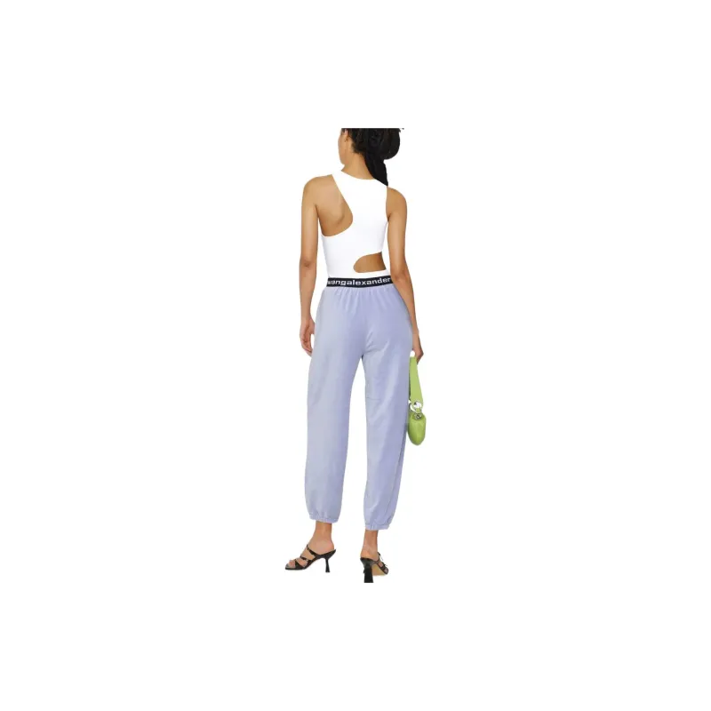 Alexander Wang Knitted Sweatpants Women's Purple-1