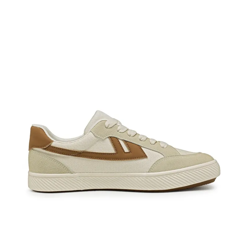 Warrior Wear resistant Lightweight Breathable And Non slip. Low Top Skateboard Shoes Unisex Beige Brown-1