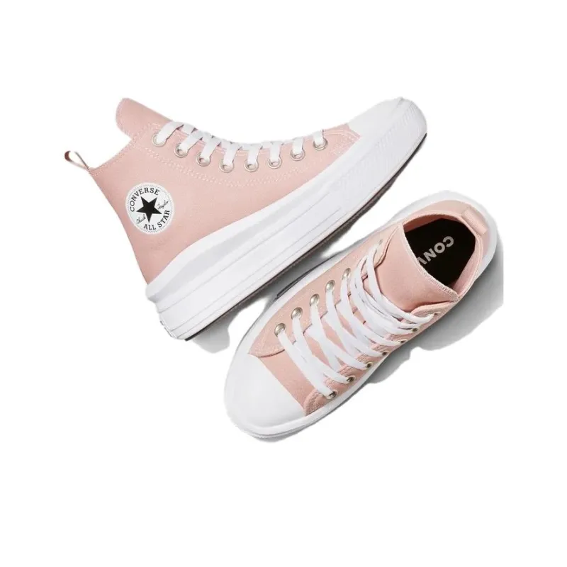 Converse All Star Move Anti Slip Wear Resistant High Top Kids Canvas Shoes Light Pink Teenagers-4