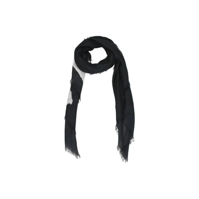 GIVENCHY Cashmere Knit Scarves Men's Black-0