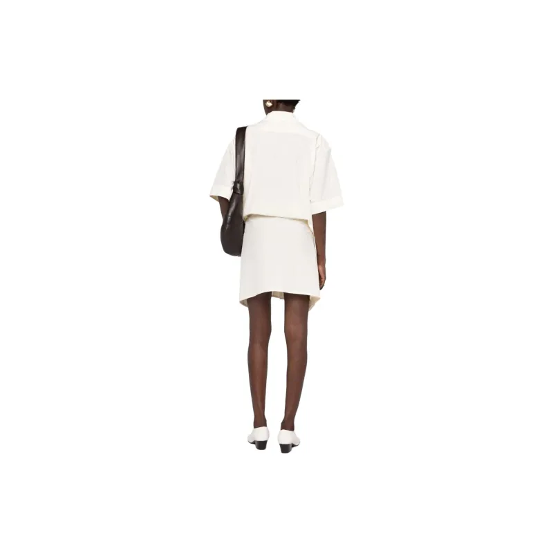 Lemaire Long Sleeved Dresses Women's Ecru-3