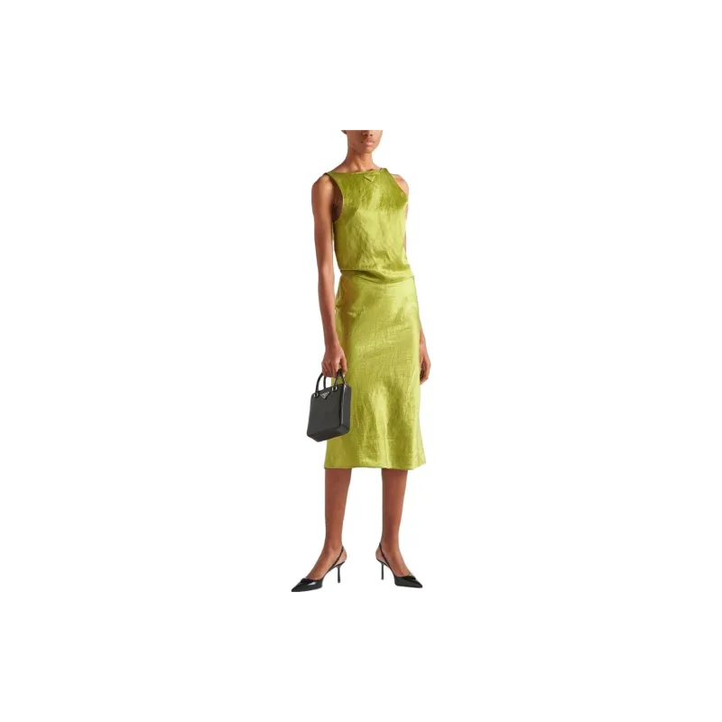 PRADA Casual Long Skirts Women's Fern Green-1