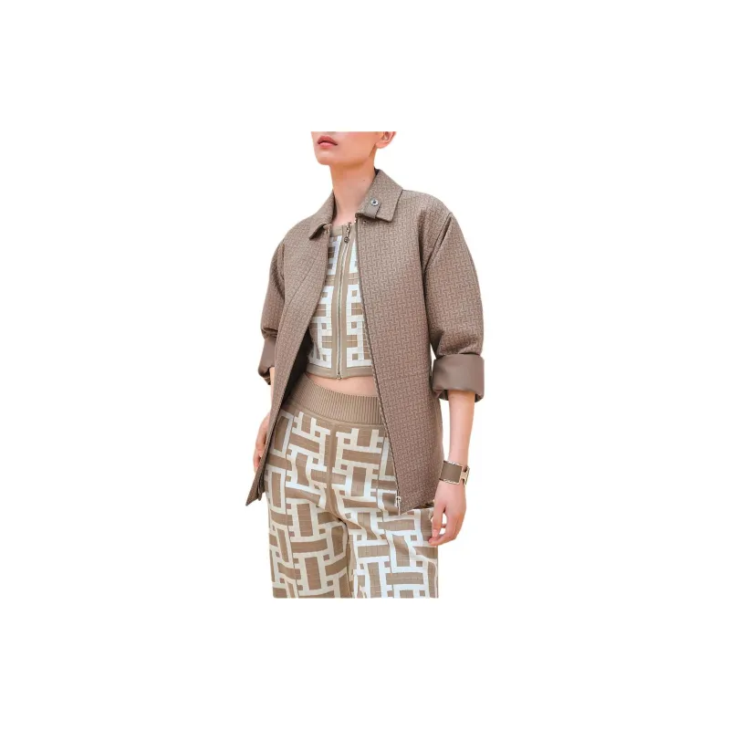 HERMES Coats Women's Elephant Gray-2
