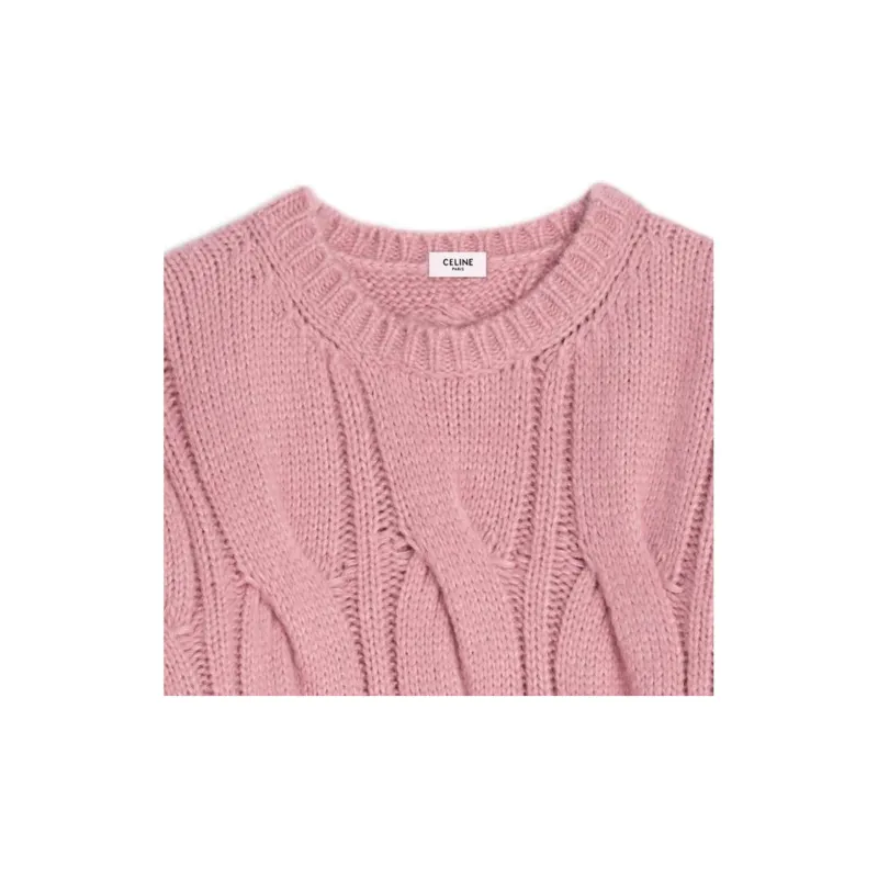 CELINE Cashmere Sweaters Women's Pink-2
