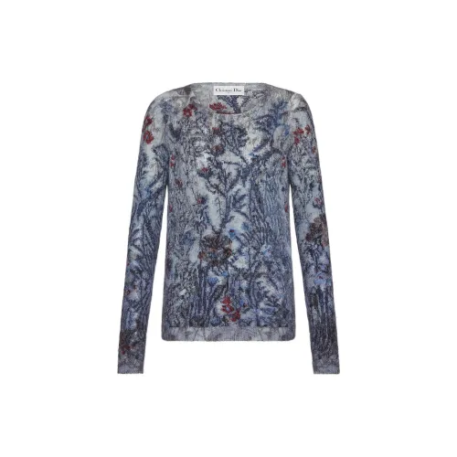 DIOR Cashmere Sweaters Women's Blue