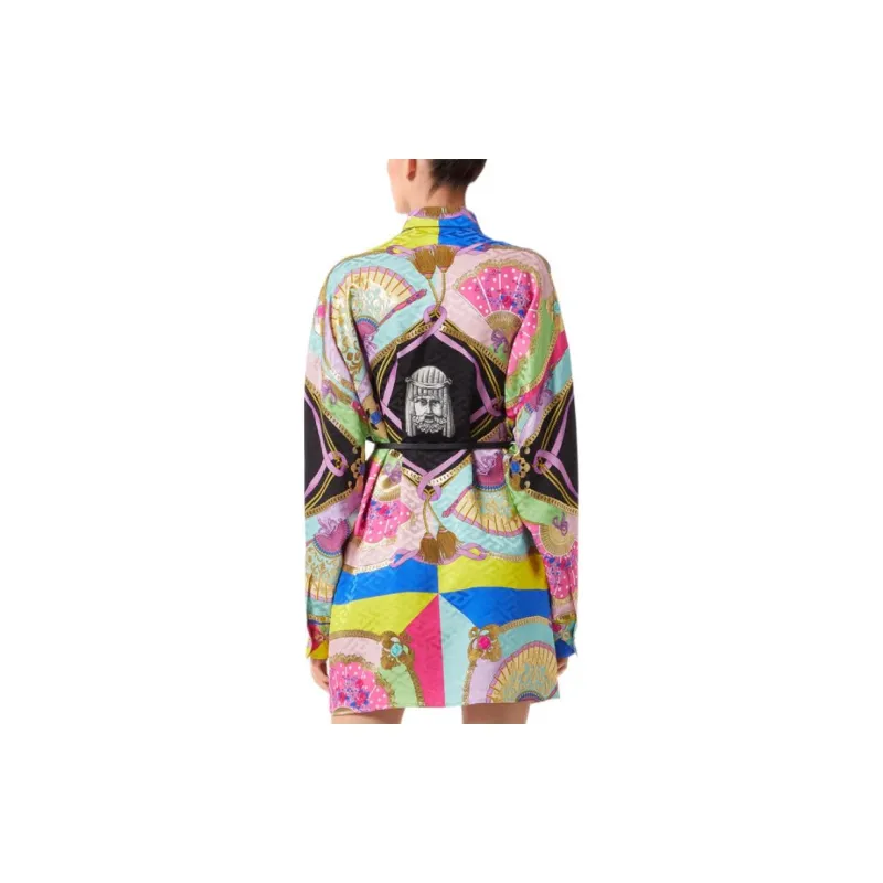 VERSACE Long-Sleeved Dresses Women's Multicolor-2